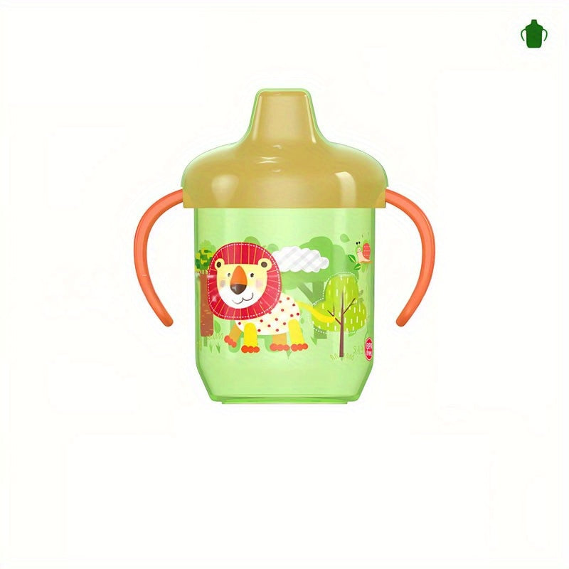 Kids' Duck-Shaped Cartoon Animal Handle Learning Cup Spill-Proof Water Bottle