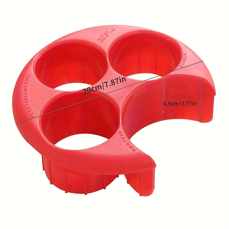 Plato de control de porciones para medición de comidas para pérdida de peso, herramienta de cocina para porcionar alimentos