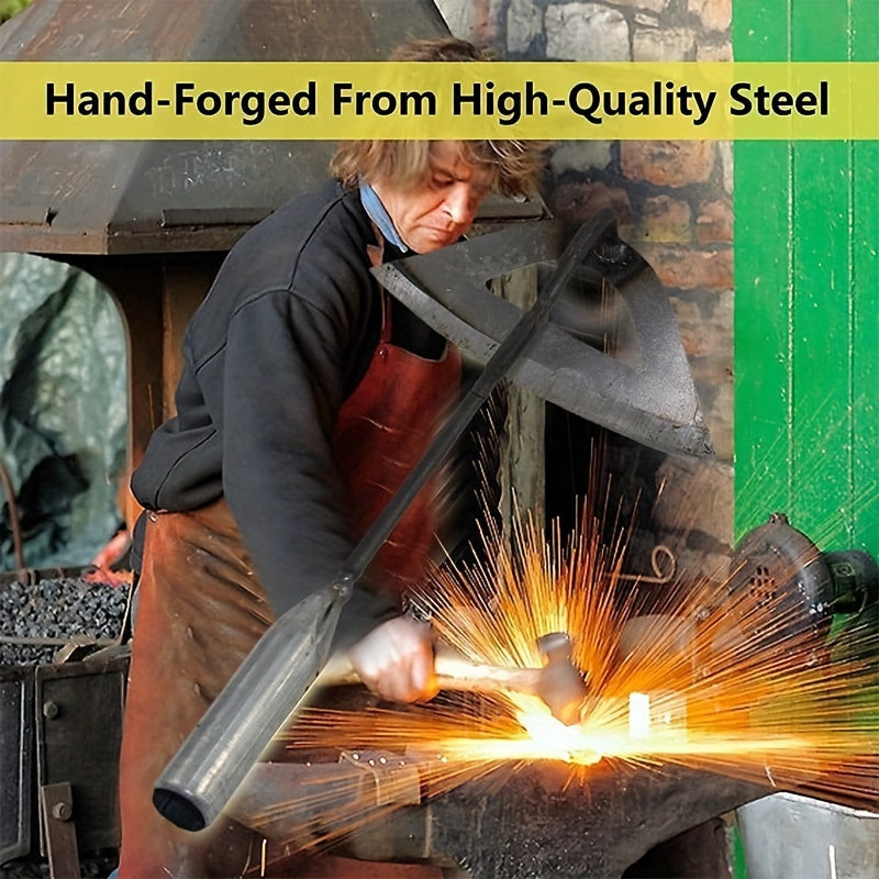 Azada de jardín hueca endurecida de acero macizo para deshierbe y rotura de suelo