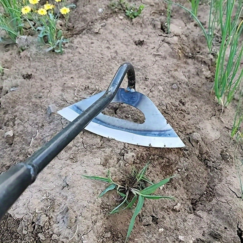 All-Steel Hardened Hollow Garden Hoe for Weeding and Soil Breaking