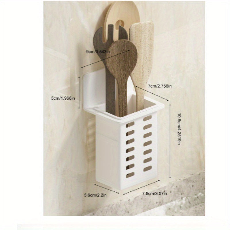 Black Wall-Mounted Toothbrush Holder with Compartments for Toothbrushes and Toothpaste