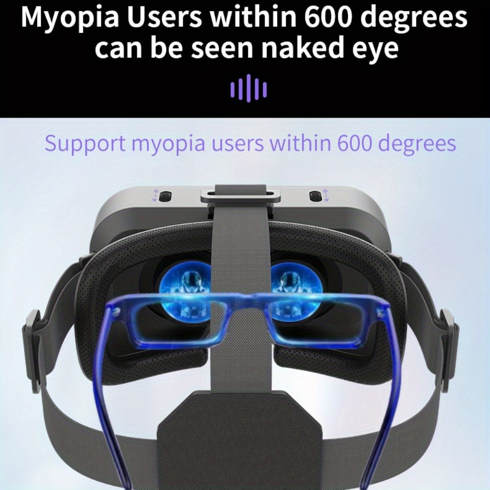 Gafas de realidad virtual móvil para iPhone y smartphones Android. Casco VR premium para una experiencia inmersiva