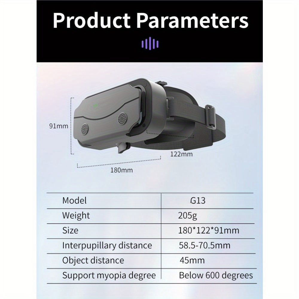 Gafas de realidad virtual móvil para iPhone y smartphones Android. Casco VR premium para una experiencia inmersiva