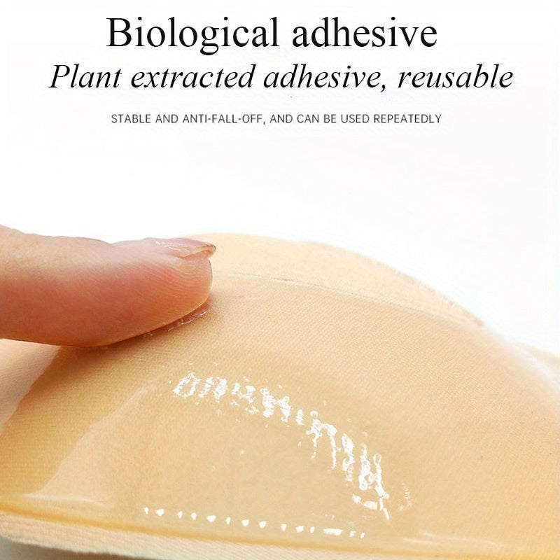 Women’s Strapless Seamless Self-Adhesive Lift Bra Opaque Silicone Support