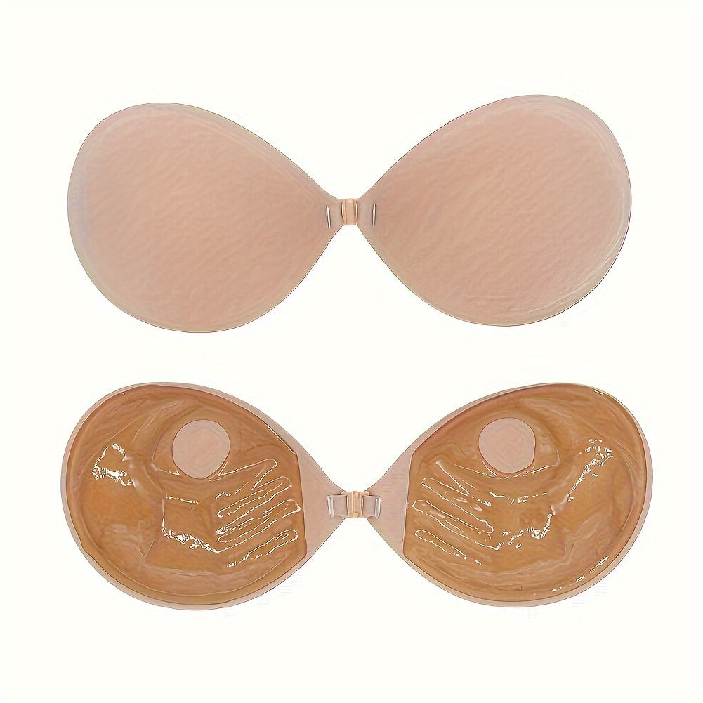 Women’s Strapless Seamless Self-Adhesive Lift Bra Opaque Silicone Support
