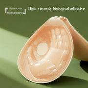 Women’s Strapless Seamless Self-Adhesive Lift Bra Opaque Silicone Support