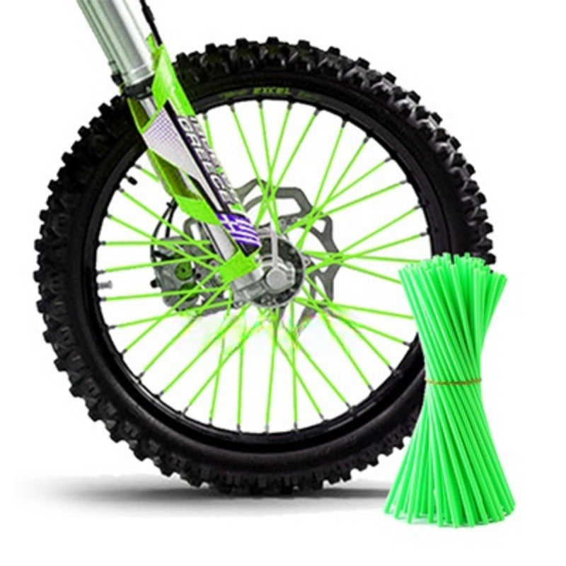 Motorcycle Dirt Bike Off Road Rim Wheel Spoke Cover 72pcs Black Stainless Steel