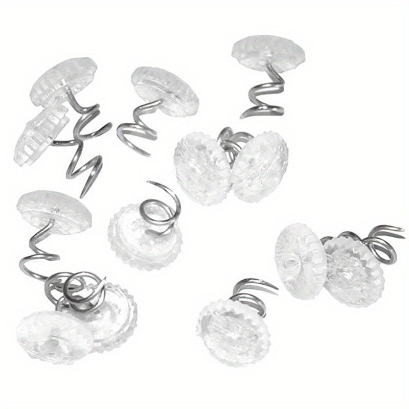 Set of 50 Clear Upholstery Pins for Securing Bed Skirts Couches Sofas Drapes