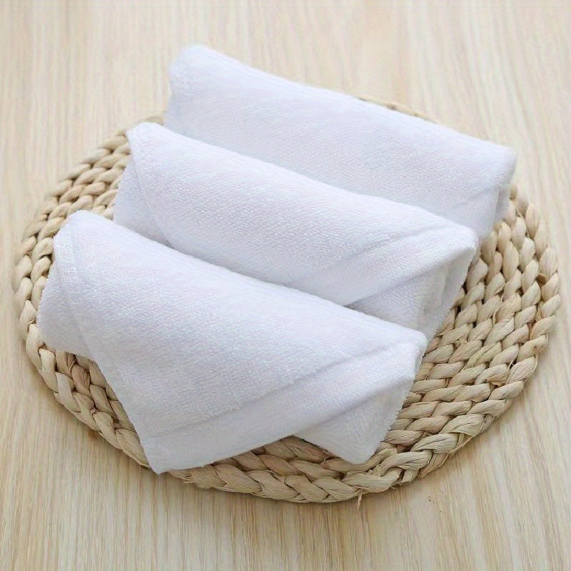 Cotton White Small Square Kitchen Towels for Hotel, Household, and Kitchen Use