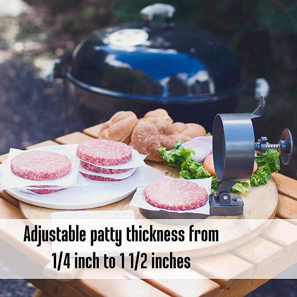 Gamburger pressi, mol go'shti, pishloq va sabzavotli burgerlar uchun yopishmaydigan patty tayyorlovchi