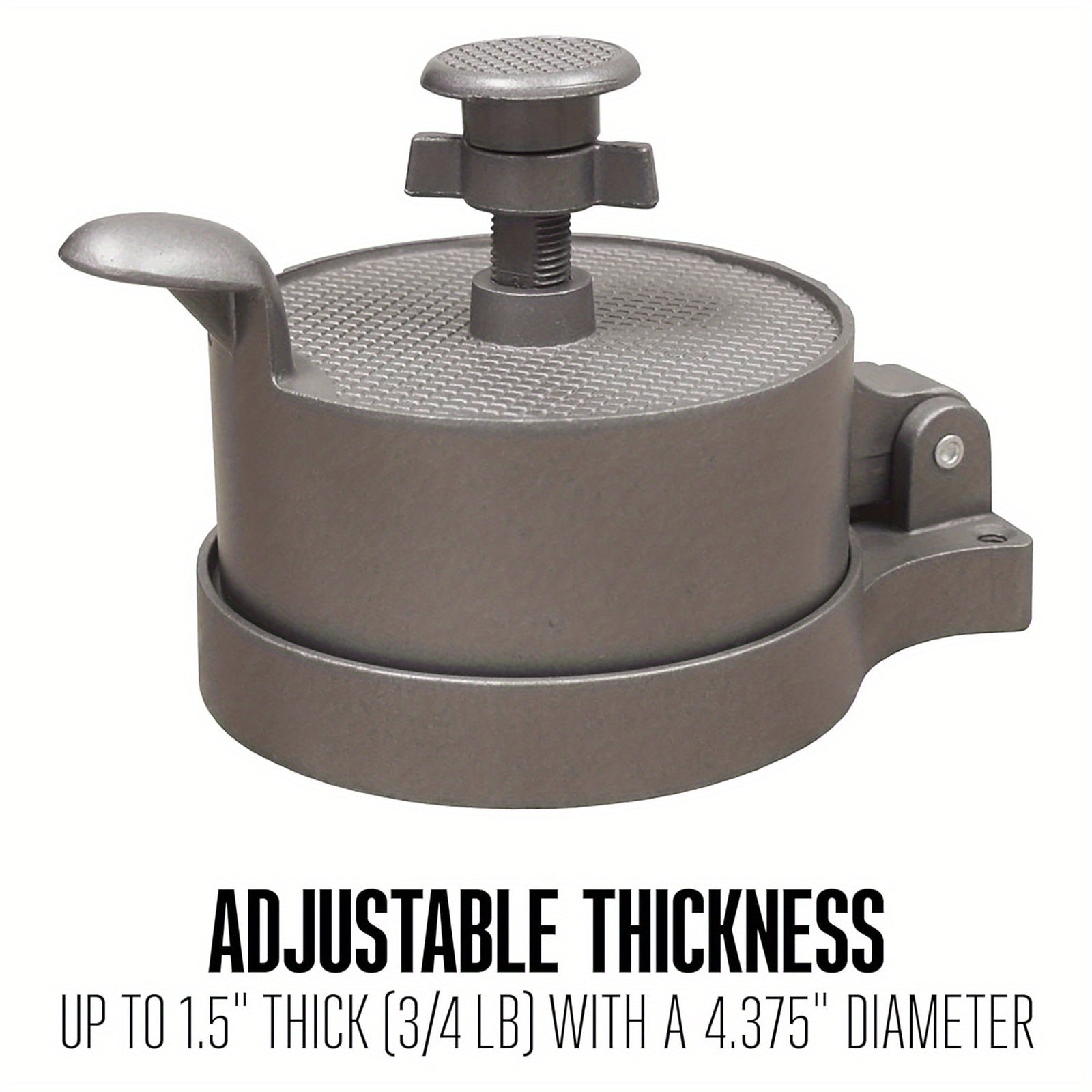 Gamburger pressi, mol go'shti, pishloq va sabzavotli burgerlar uchun yopishmaydigan patty tayyorlovchi