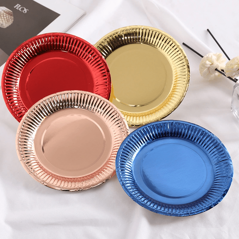 High-Quality Paper Plates for Birthday Cakes Baking Dishes and Parties