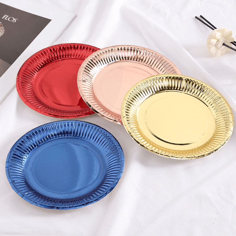 High-Quality Paper Plates for Birthday Cakes Baking Dishes and Parties