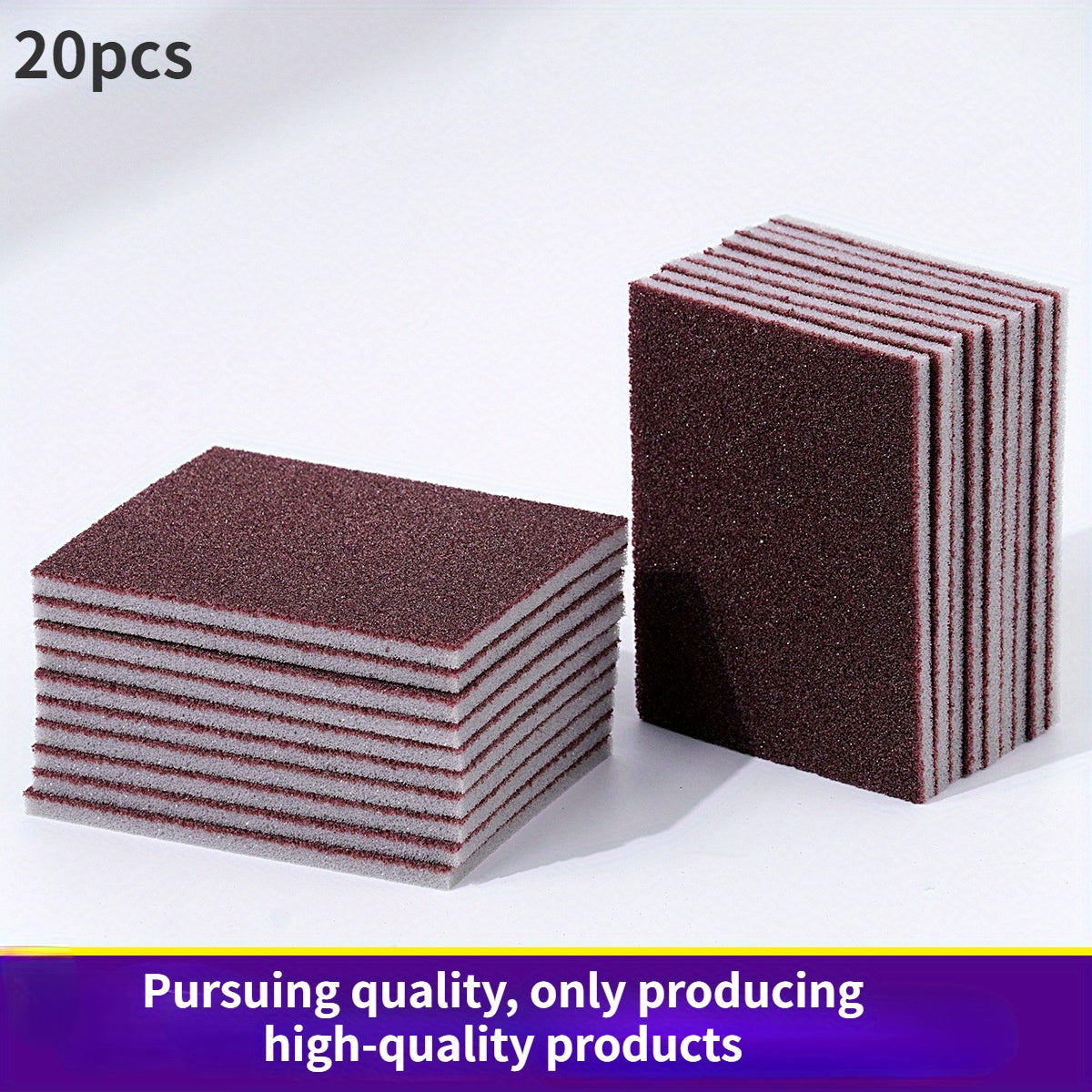 Губки из алмазного песка для мытья посуды, удаления ржавчины, упаковка 10 или 20
