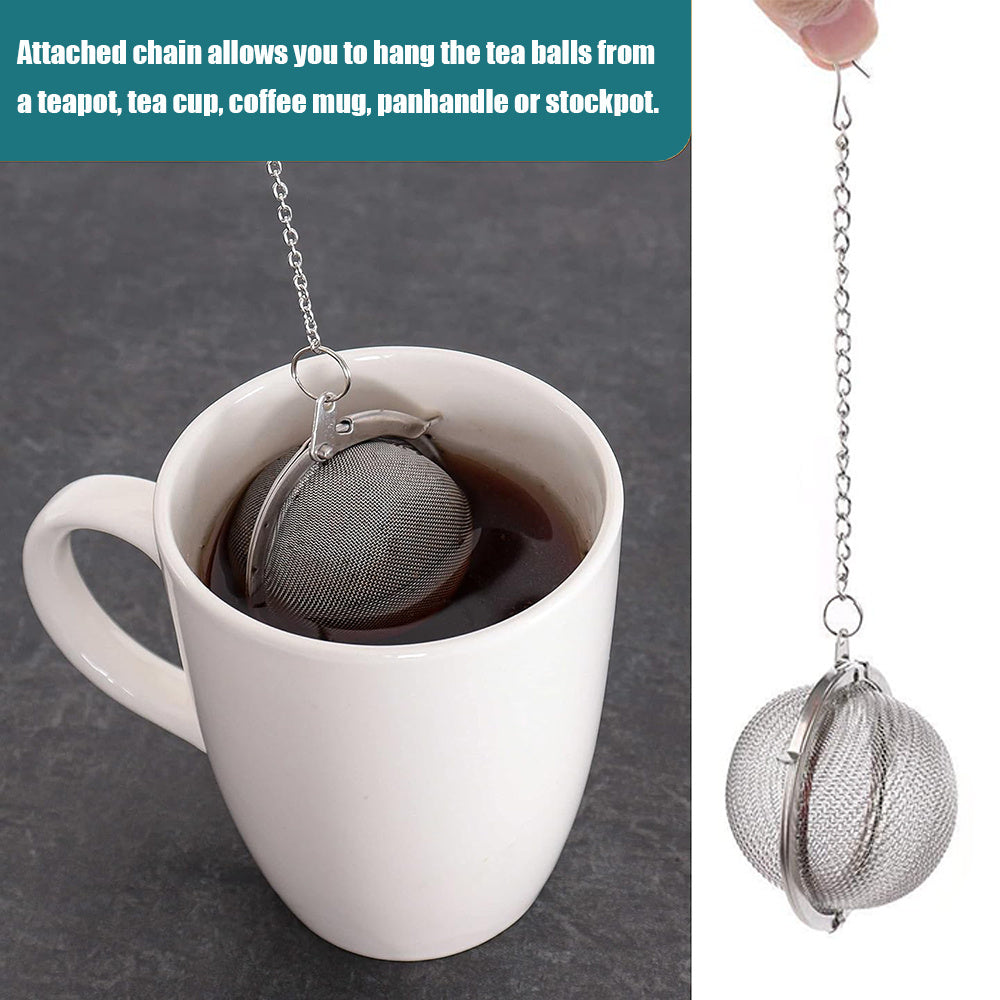 Stainless Steel Mesh Tea Strainer and Steeper for Loose Leaf Tea and Spices