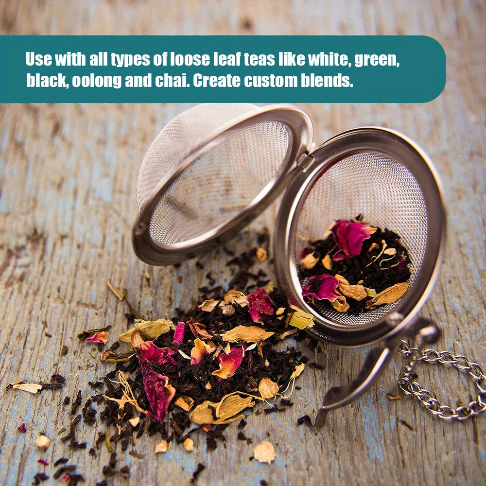 Stainless Steel Mesh Tea Strainer and Steeper for Loose Leaf Tea and Spices