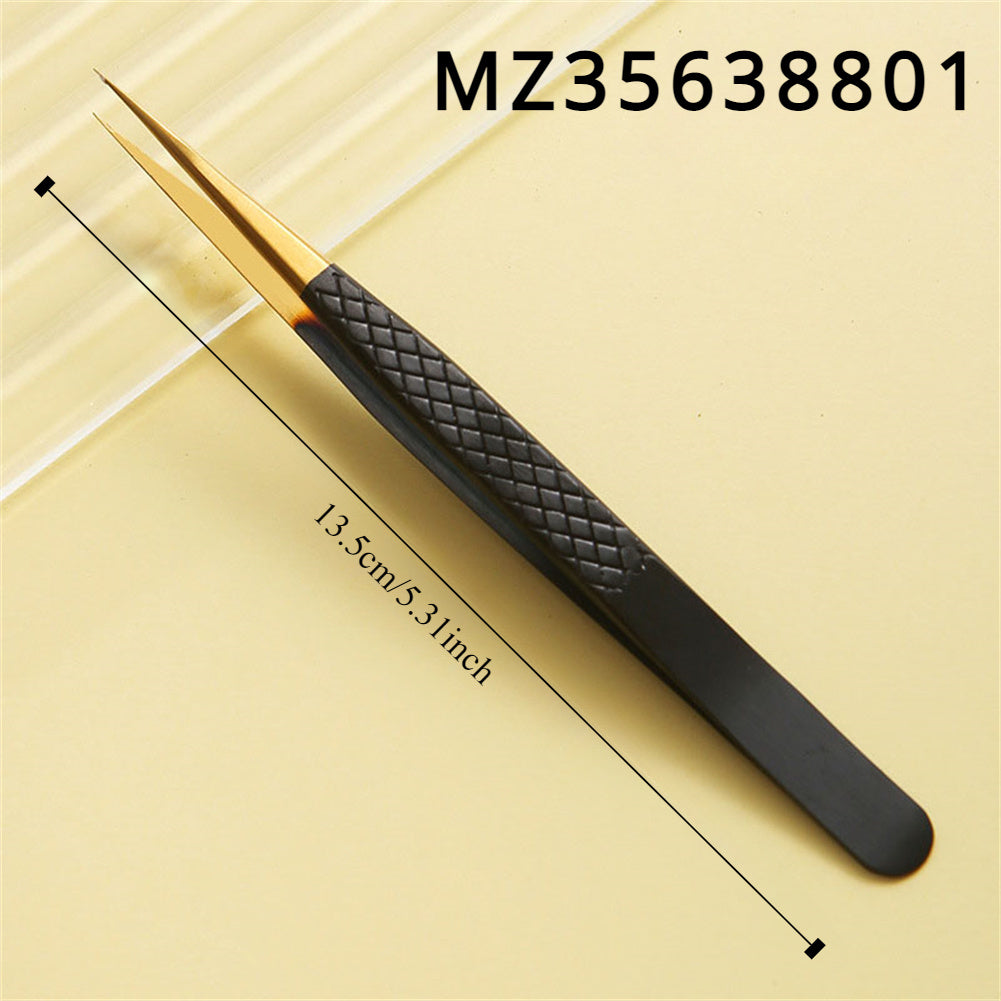 Щипцы для накладных ресниц, пинцет для бровей, инструмент для макияжа, черный