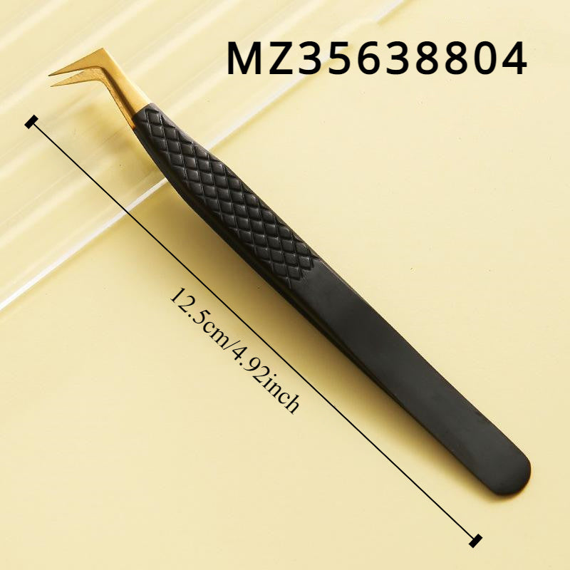 Щипцы для накладных ресниц, пинцет для бровей, инструмент для макияжа, черный