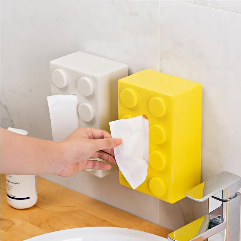Tissue Box with Napkin Dispenser Creative Storage for Home Bathroom Decor