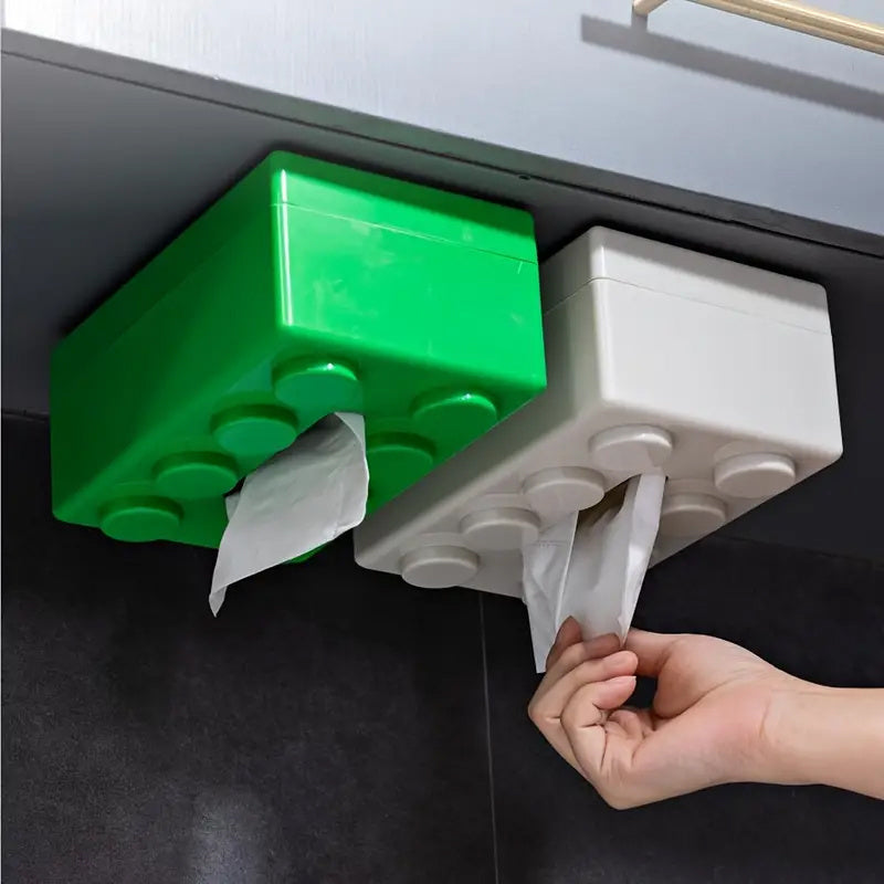 Tissue Box with Napkin Dispenser Creative Storage for Home Bathroom Decor
