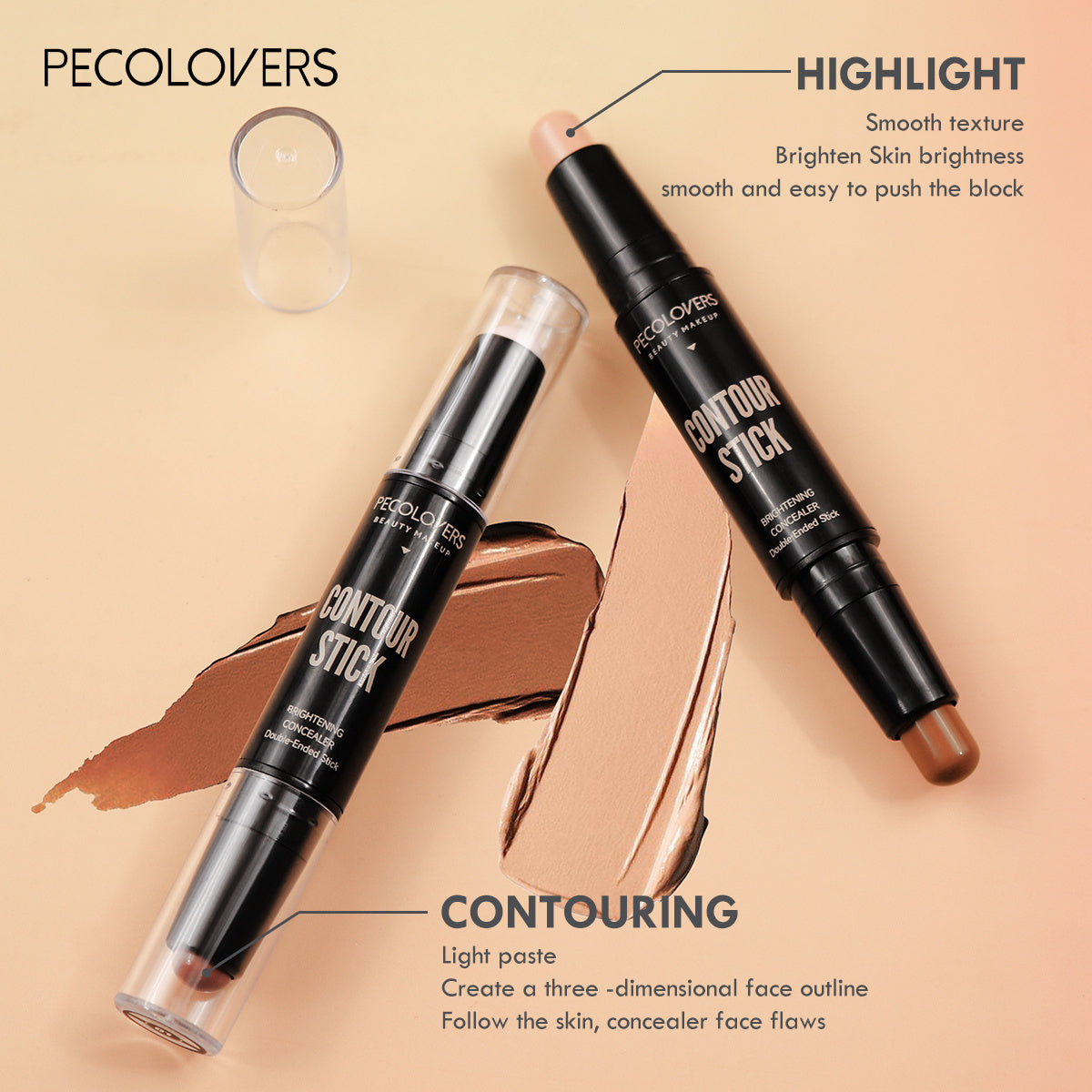 Contouring Stick Dual-Purpose Concealer Highlighter for Face and Nose Bridge