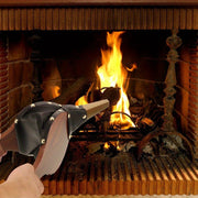 Handheld Bellows Duster for BBQs and Stoves, Faux Leather, Portable, Manual Operation