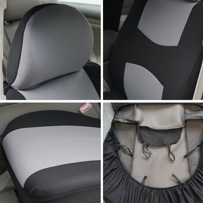 Universal Car Front Seat Covers Polyester Multi-Color Protective Cushion