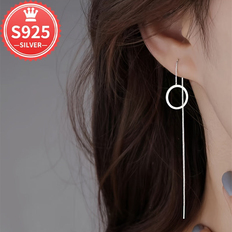 Hypoallergenic Long Tassel Circle Earthread Earrings for All Occasions