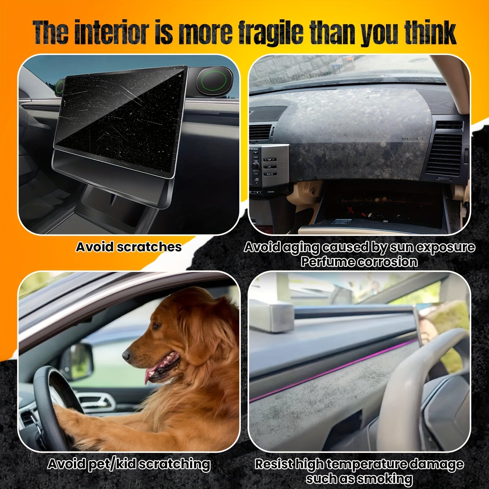 Car Interior TPU Screen Protectors Scratch-Resistant Film for Navigation Center Console