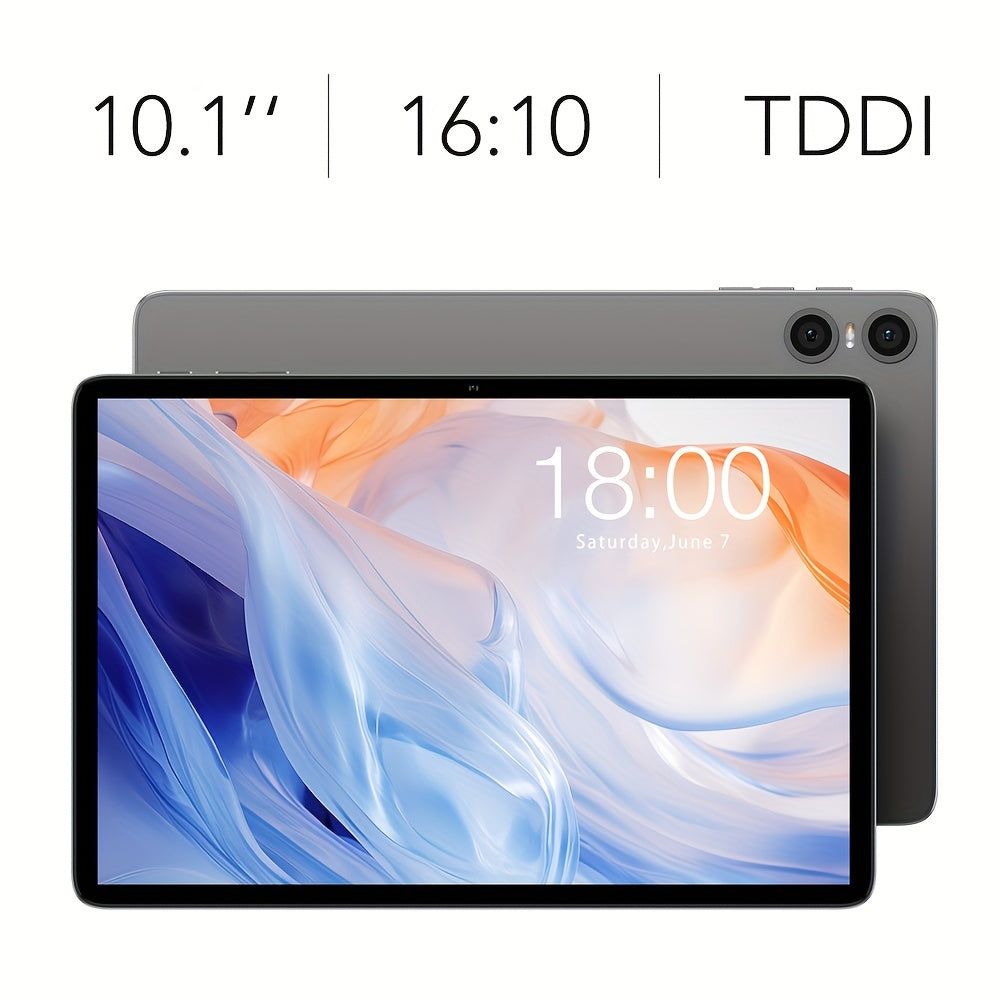 Android 15 Tablet 10.1-Inch IPS Display 4GB RAM 128GB ROM Expandable 1TB WiFi6 Keyboard Case Charging Kit
