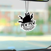 Qora Mushuk Avtomobil Havoni Tozalash Tabletka Aromatik Dekor Osilib turadigan