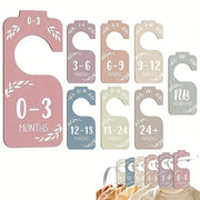 Set of 8 Double-Sided Wooden Closet Dividers for Clothes Organization