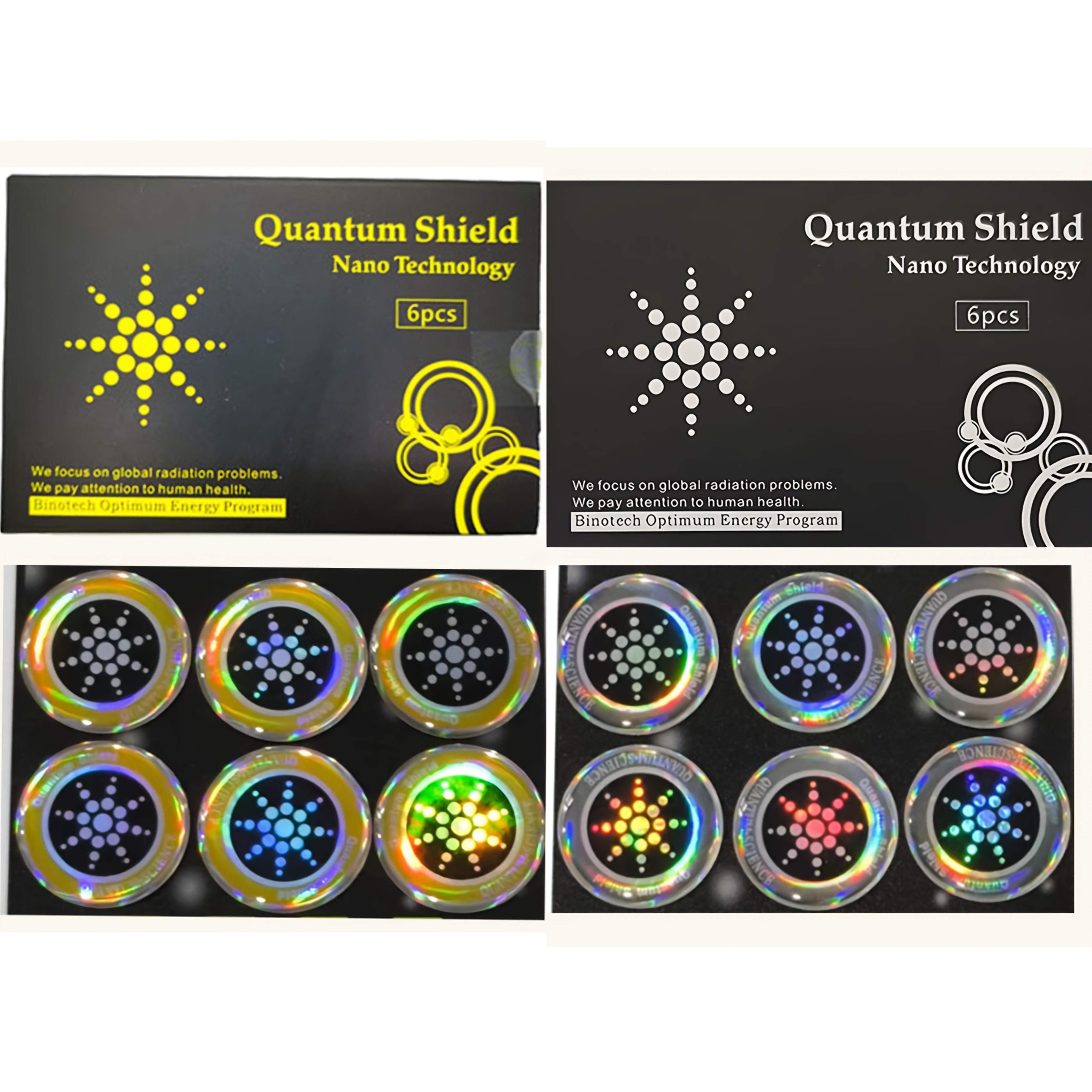 Set of Six Electromagnetic Radiation Shielding Films for Computers Phones and Appliances