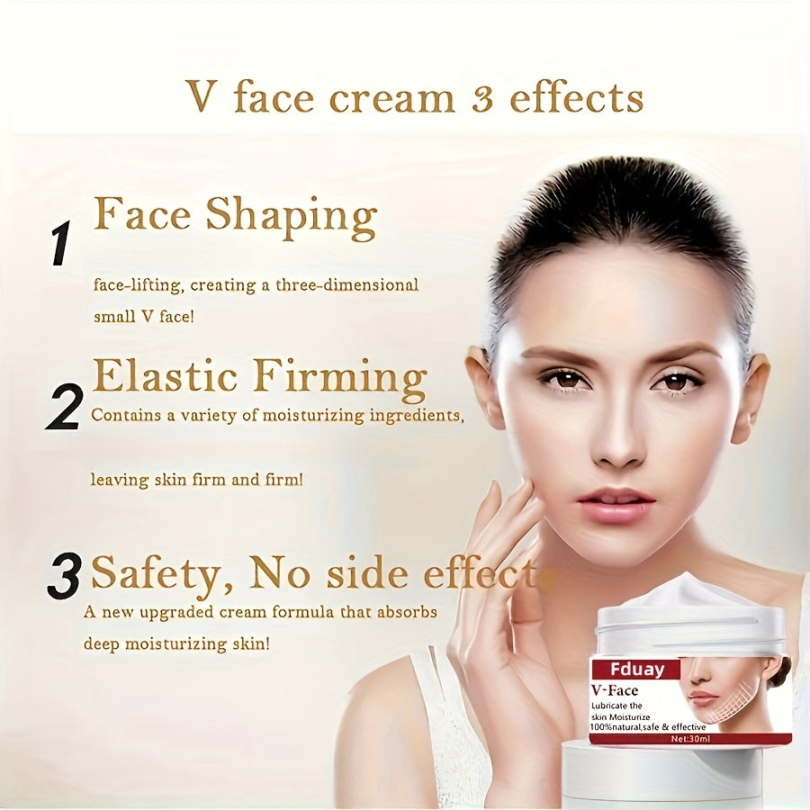 V-Face Lift Cream, 1fl. oz, Barcha teri turlari uchun namlantiruvchi formula, Yuz konturlarini yaxshilaydi