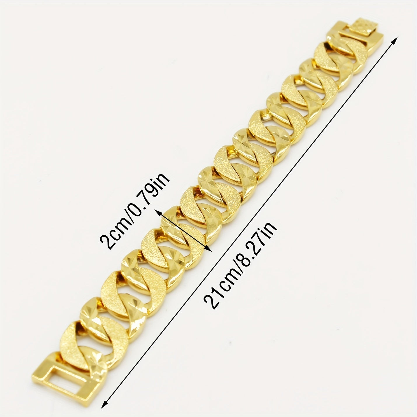 Copper Plated Link Chain Necklace for Men and Women Hip Hop Style for Daily Wear and Parties