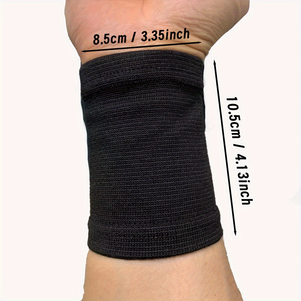 Unisex Breathable Sweat-Absorbent Wrist Compression Sleeve Joint Support