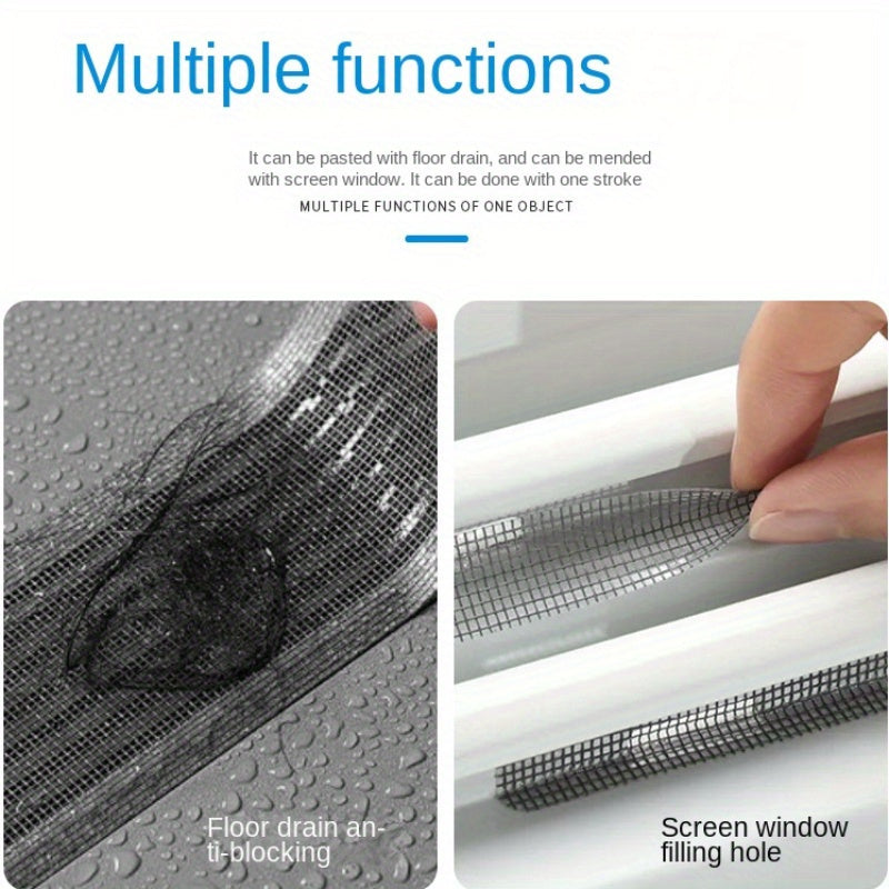 5m Mesh Drain Cover Roll for Kitchen and Bathroom Sink Anti-Clogging Easy to Apply