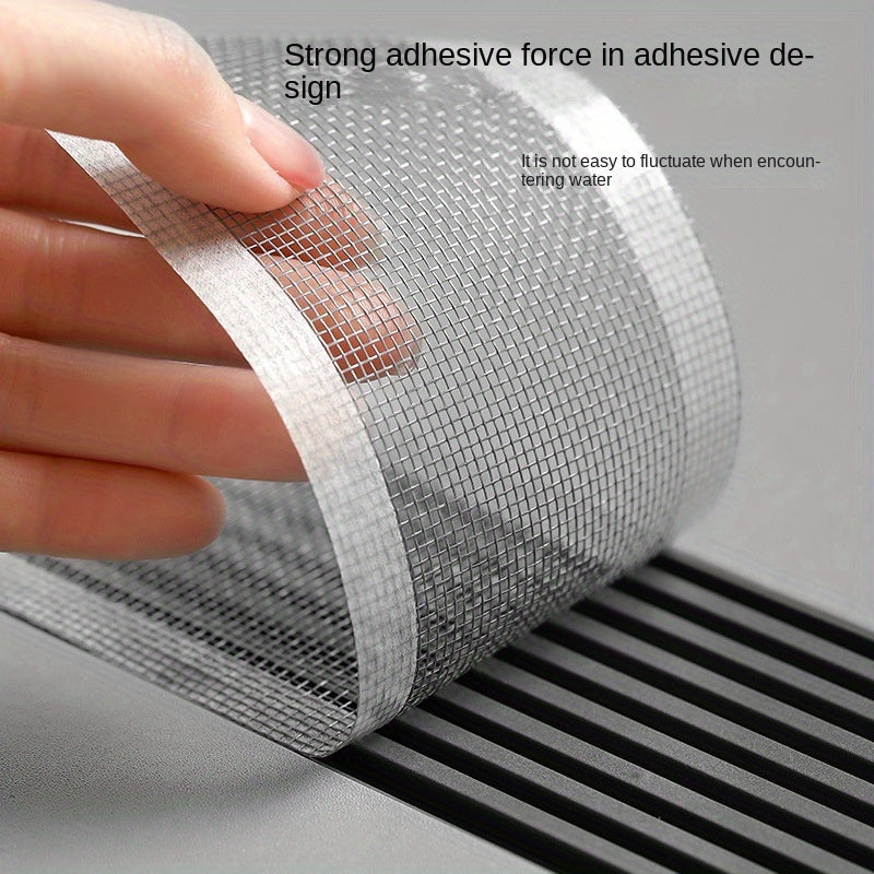 5m Mesh Drain Cover Roll for Kitchen and Bathroom Sink Anti-Clogging Easy to Apply