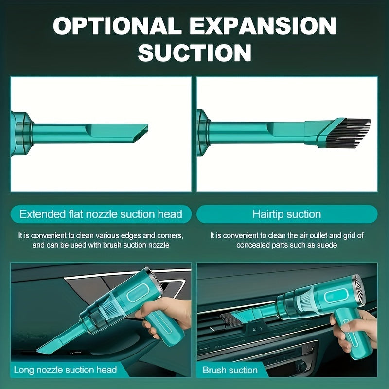 Rechargeable Handheld Vacuum Cleaner for Car and Home Wireless Portable Lightweight 2000mAh