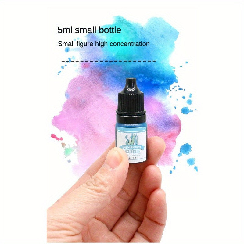 24-Color Set of Concentrated Resin Colorant for DIY Crafts 5ml