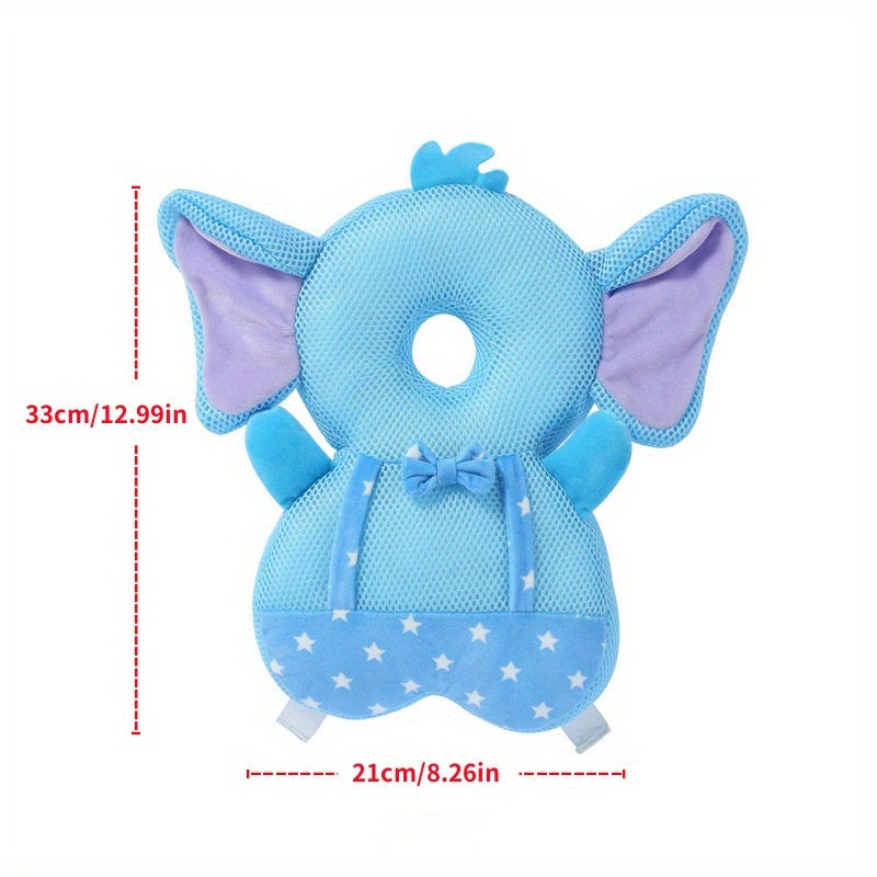 Children's Pink Blue Yellow Breathable Mesh Headrest for Safety and Comfort