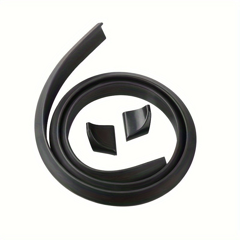 Universal Carbon Fiber Look Rear Wing Spoiler No Drill Soft Rubber Car Decoration