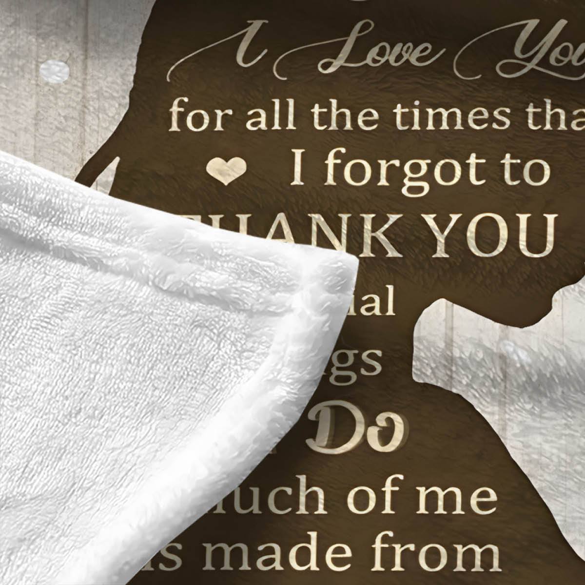 Soft Throw Blanket for Mom's Birthday Gift in Pink and Gray