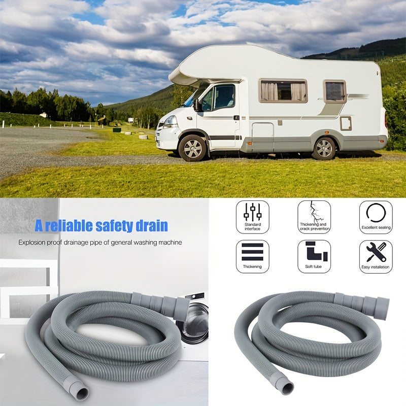 Extensión de manguera de aguas residuales para autocaravana de 1-5m, manguera de alcantarillado flexible para camping