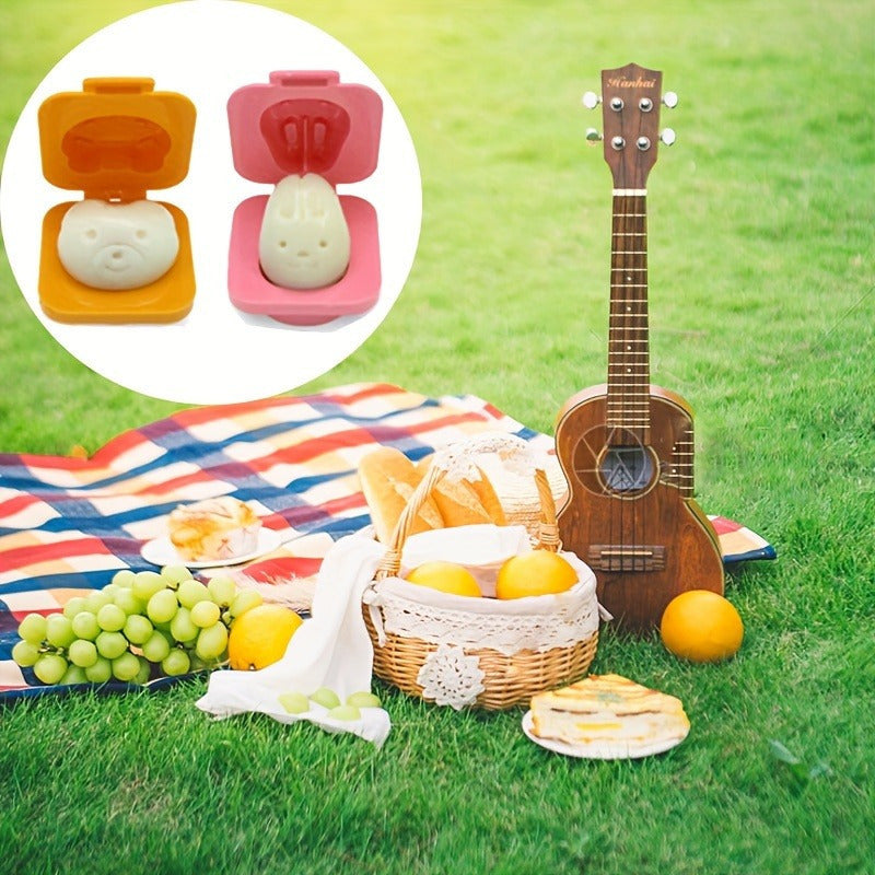 3-Piece Kids Rice Ball Mold Set Food-Grade Cute Egg and Sushi Shaping Tools