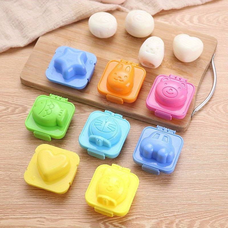 3-Piece Kids Rice Ball Mold Set Food-Grade Cute Egg and Sushi Shaping Tools