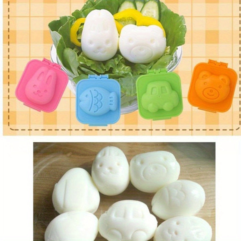 3-Piece Kids Rice Ball Mold Set Food-Grade Cute Egg and Sushi Shaping Tools
