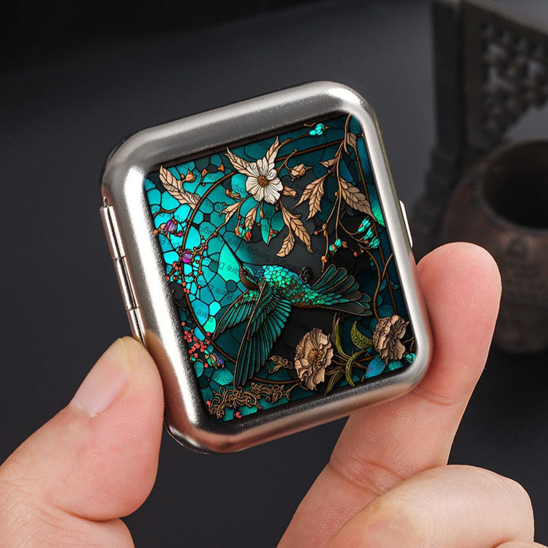 Мини металлическая пепельница портативная карманная автомобильная уличная курительная принадлежность