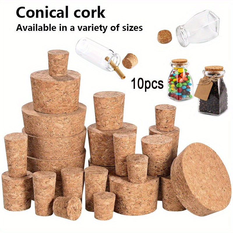 Reusable Wine Bottle Stoppers Set of 10 for Bottles and Bar Accessories