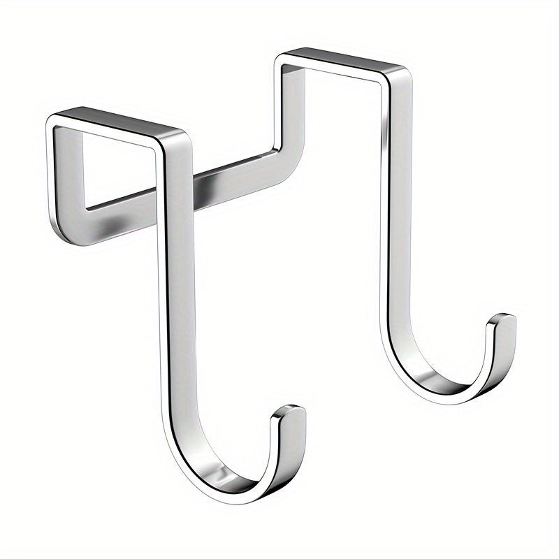 1/2 Metall Seamless Hooks talabalar yotoqxonasida portativ, teshiksiz foydalanish uchun. Oshxona, yotoqxona, hammom yoki ofislar orqasida tartibga solish uchun zanglamaydigan po'latdan yasalgan S-shaklidagi tutqichlar.